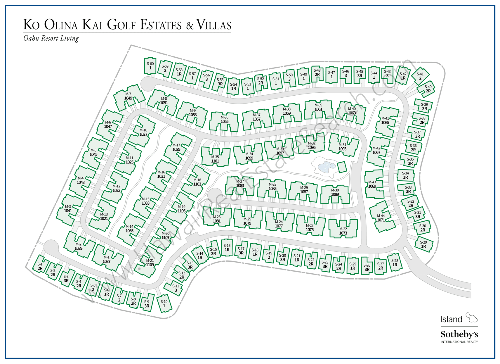 Ko Olina Kai Golf Estates and Villas Map